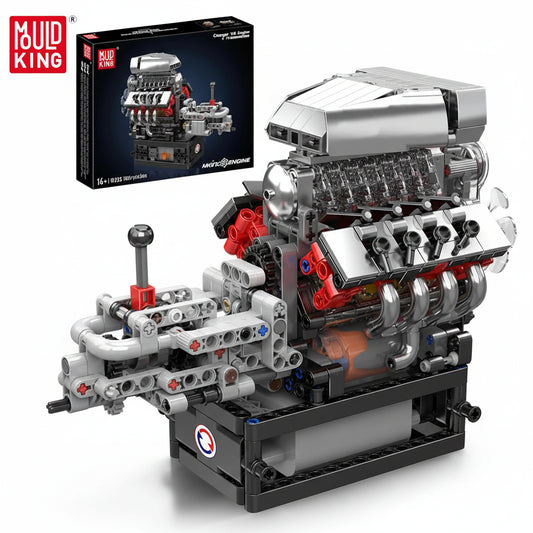 Mould King 10225 Motorized V8 Engine - Sofhome