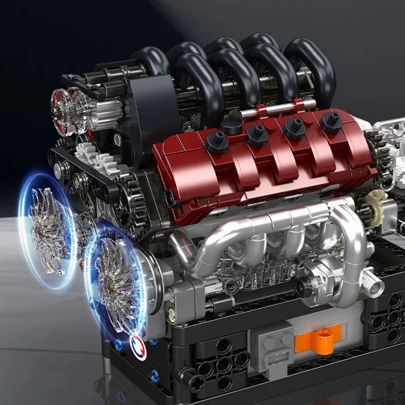 Mould King 10227 V8 Engine - Motorized Building Block Kit - Sofhome