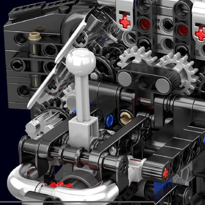 Mould King 10230 - Motorized A8 W12 Engine Building Block Set - Sofhome