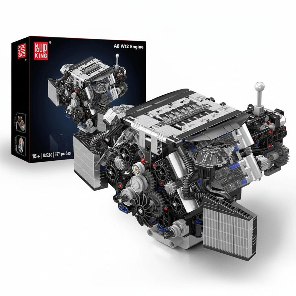 Mould King 10230 - Motorized A8 W12 Engine Building Block Set - Sofhome