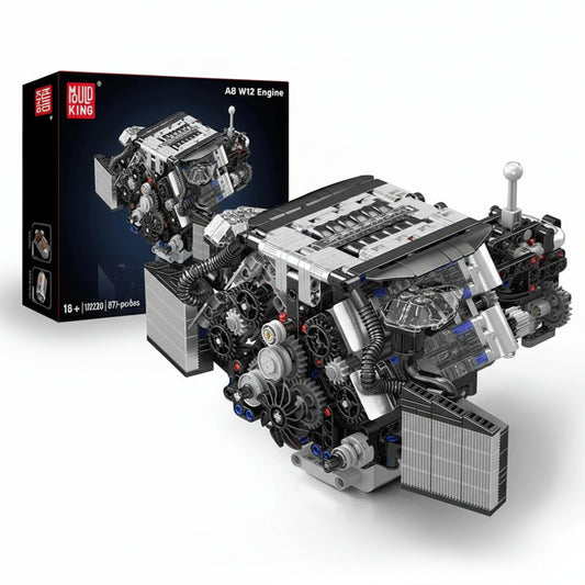 Mould King 10230 - Motorized A8 W12 Engine Building Block Set - Sofhome