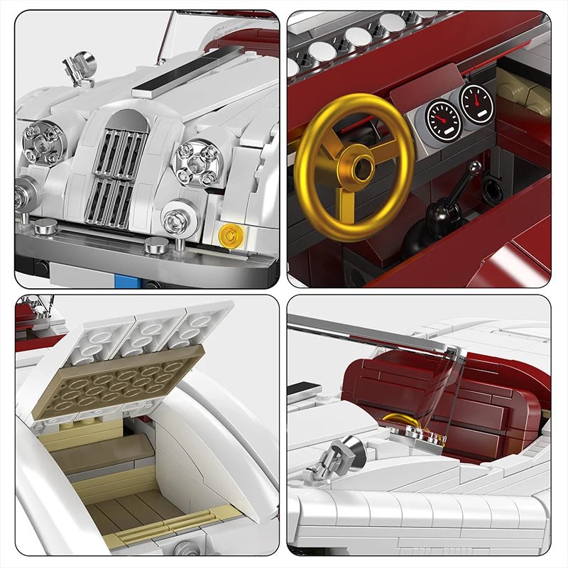 Mould King 10236 MOC XK140 QTS Vintage Car - Building Blocks Set - Sofhome