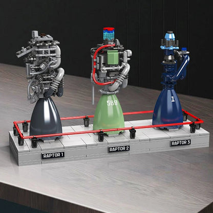 Mould King 10247 Raptor Rocket Engine - Technical Building Block Kit - Sofhome