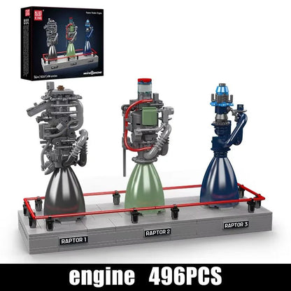 Mould King 10247 Raptor Rocket Engine - Technical Building Block Kit - Sofhome