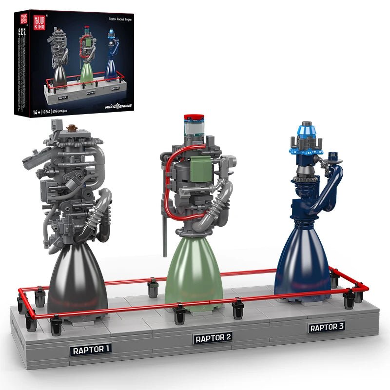Mould King 10247 Raptor Rocket Engine - Technical Building Block Kit - Sofhome