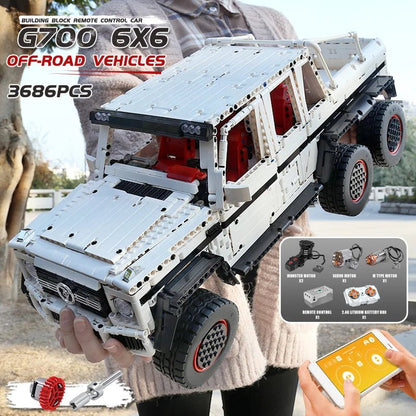 Mould King 13061 - RC Motorized G63 6x6 Building Block Car - Sofhome
