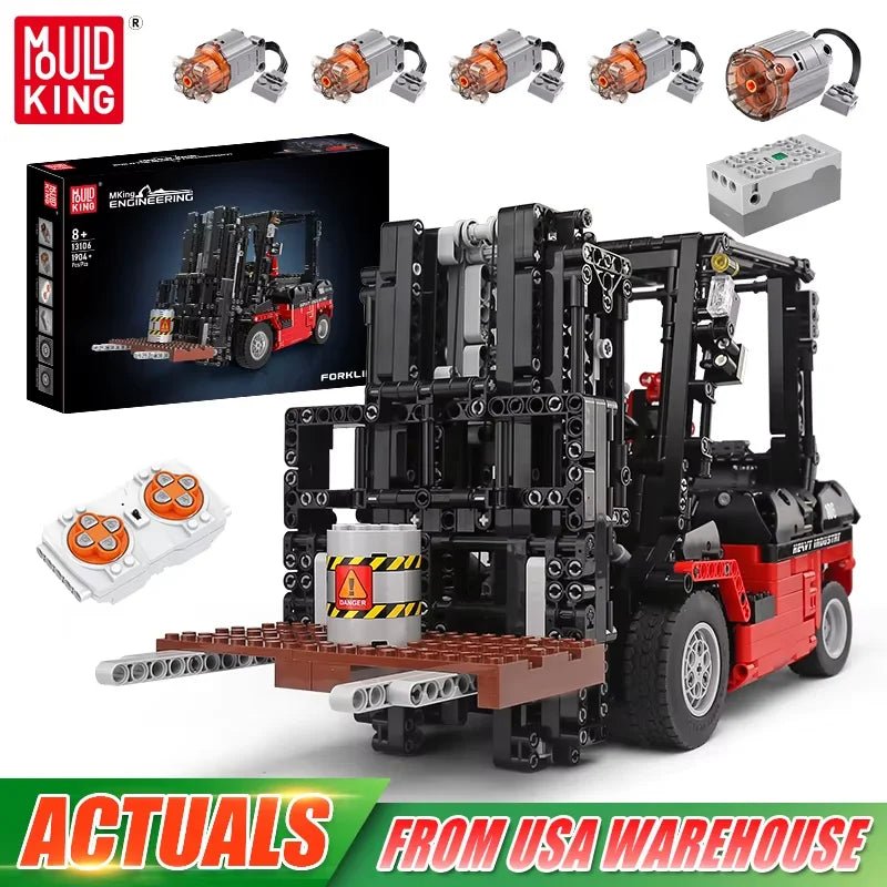 Mould King 13106 - Motorized Forklift Building Block Set - Sofhome
