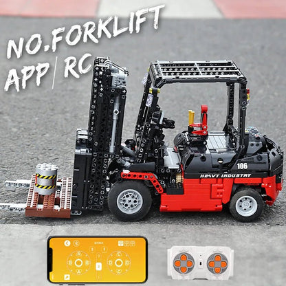 Mould King 13106 - Motorized Forklift Building Block Set - Sofhome
