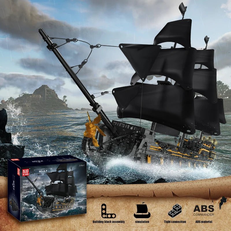 Mould King 13186 Black Pearl - Pirate Ship Building Block Set - Sofhome