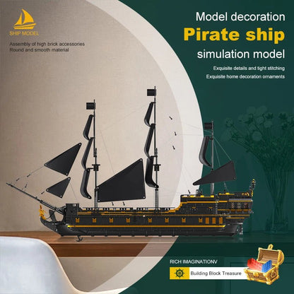Mould King 13186 Black Pearl - Pirate Ship Building Block Set - Sofhome