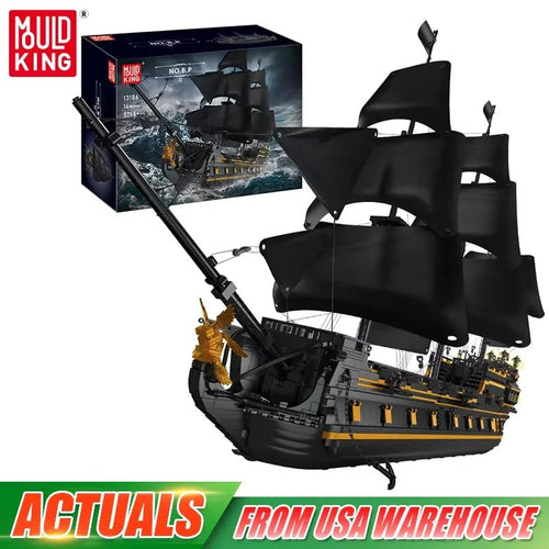 Mould King 13186 Black Pearl - Pirate Ship Building Block Set - Sofhome