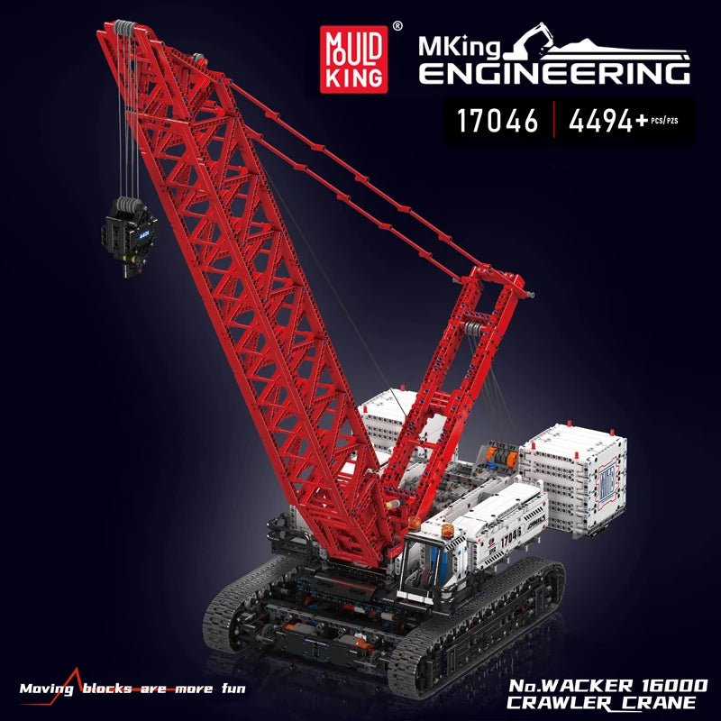 Mould King 17046 RC Wacker 16000 Crawer Crane - Building Kit - Sofhome