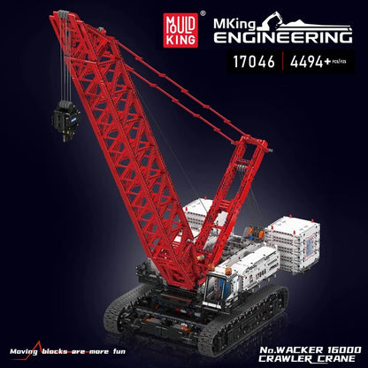 Mould King 17046 RC Wacker 16000 Crawer Crane - Building Kit - Sofhome