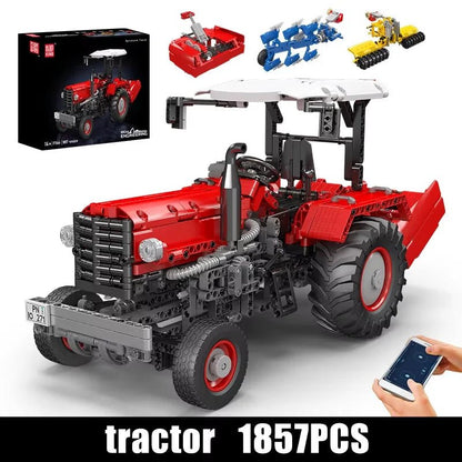 Mould King 17064 RC Motorized Agricultural Tractor Building Set - Sofhome