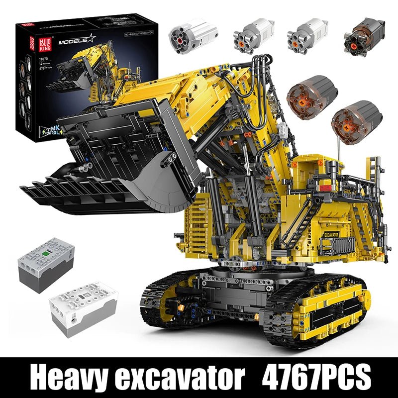 Mould King 17070 17071R 9800 RC Excavator - Technic Building Blocks Set - Sofhome