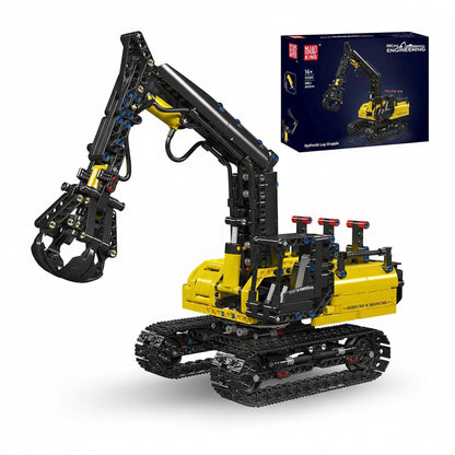 Mould King 17077 Hydraulic Log Grapple Engineering Truck Building Blocks - Sofhome