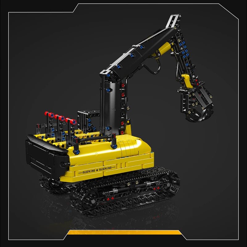 Mould King 17077 Hydraulic Log Grapple Engineering Truck Building Blocks - Sofhome