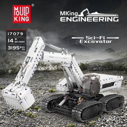 Mould King 17079 RC Sci - Fi Excavator - Technical Building Block Set - Sofhome