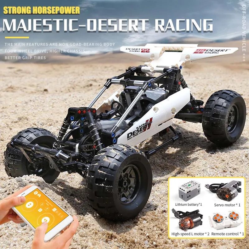 Mould King 18001 PF Buggy 2 - RC Desert Racing Building Blocks - Sofhome