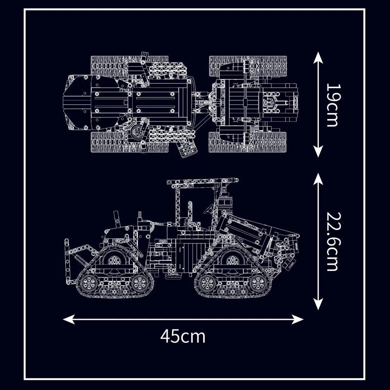 Mould King 18020 RC Pneumatic Crawler Tractor - Sofhome