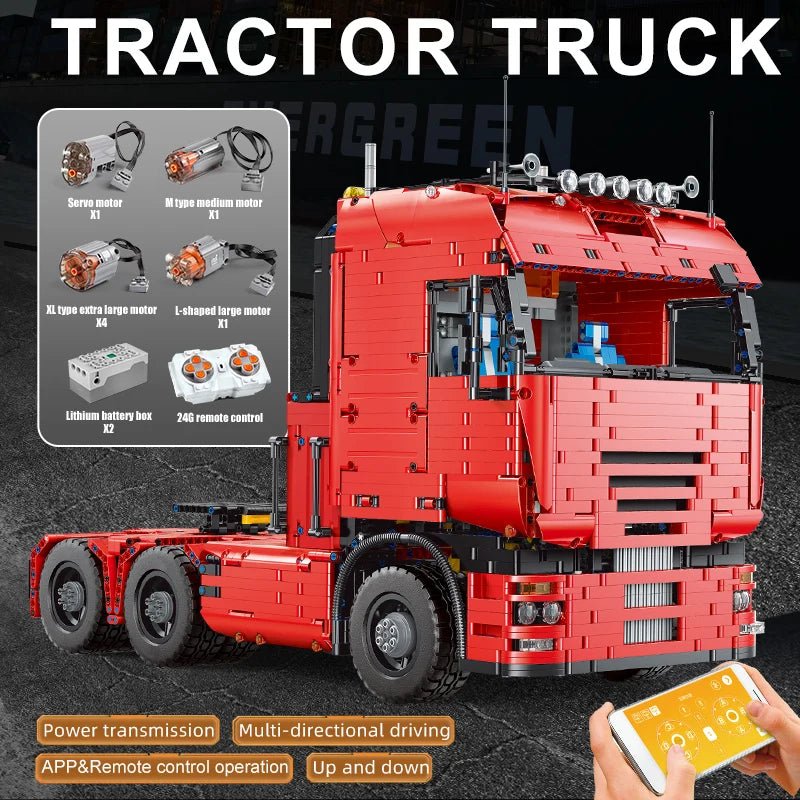 Mould King 19005 RC Tractor Truck - Building Blocks Set - Sofhome