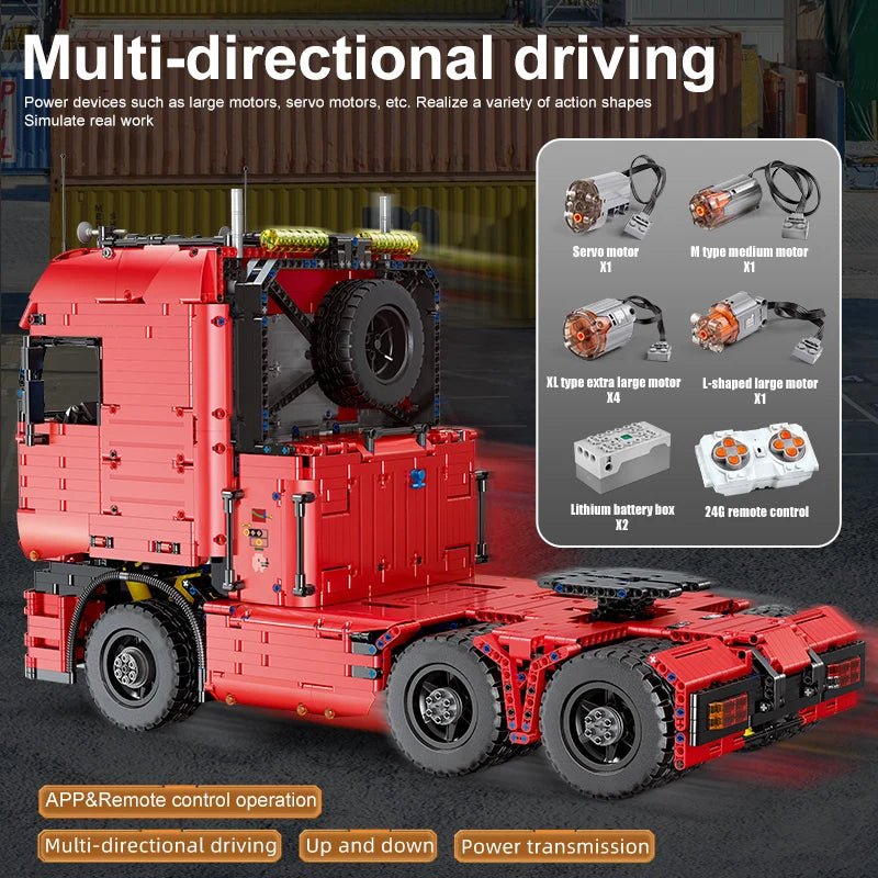 Mould King 19005 RC Tractor Truck - Building Blocks Set - Sofhome
