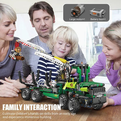 MOULD KING 19006 Pneumatic Forest Machine Truck - Sofhome