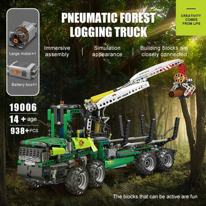 MOULD KING 19006 Pneumatic Forest Machine Truck - Sofhome