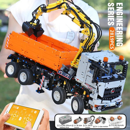 Mould King 19007 RC Pneumatic Truck MOC - 24674 - Sofhome