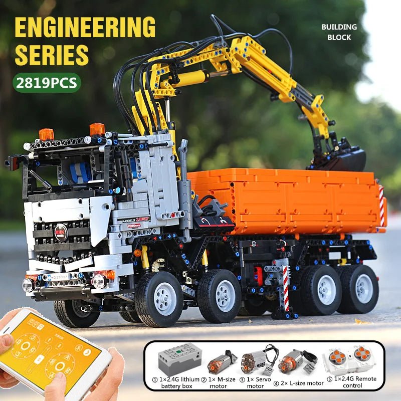 Mould King 19007 RC Pneumatic Truck MOC - 24674 - Sofhome