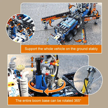 Mould King 19014 Pneumatic Concrete Pump Truck - Sofhome
