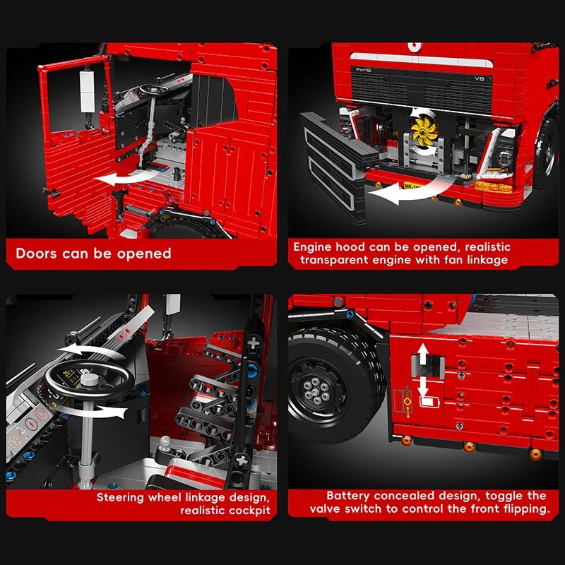 Mould King 19015 FH16 Pneumatic Tractor - Sofhome