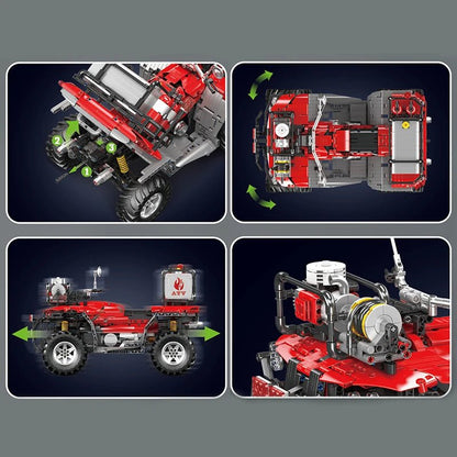 Mould King 23003 RC Fire ATV - Technical Building Block Set - Sofhome